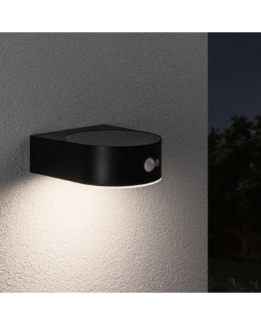 5.5W IP44 3000K LED solar wall light with motion sensor