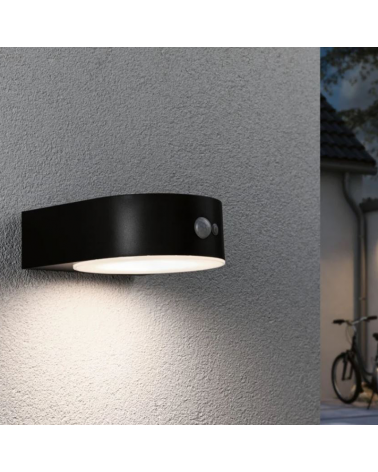 5.5W IP44 3000K LED solar wall light with motion sensor