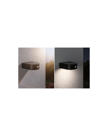 5.5W IP44 3000K LED solar wall light with motion sensor