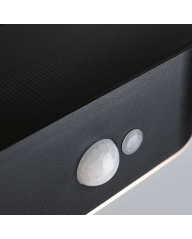 2.5W IP44 3000K LED solar wall light with motion sensor