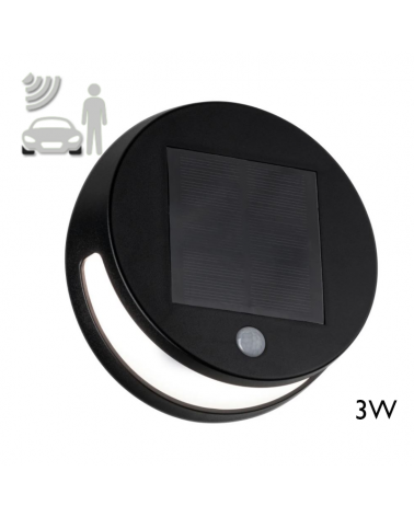 LED solar wall light with motion sensor 3W IP44 3000K warm white