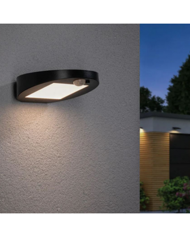 Aplique solar LED 1,2W IP44 3000K con sensor de movimiento