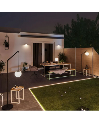 LED solar wall light with motion sensor 1.2W IP44 3000K warm white