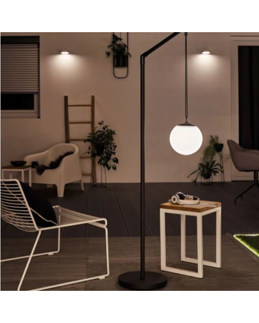 LED solar wall light with motion sensor 1.2W IP44 3000K warm white