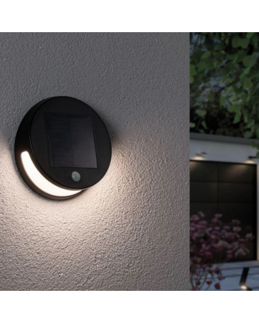 Aplique solar LED 3W IP44 3000K con sensor de movimiento