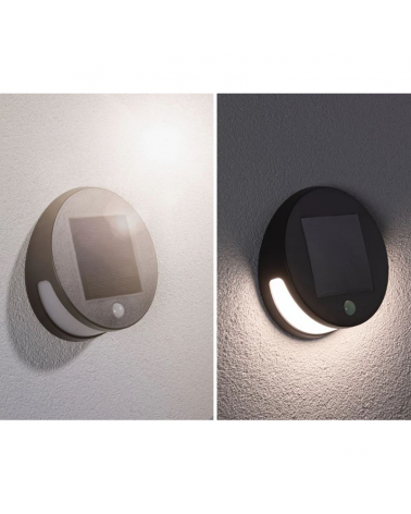 Aplique solar LED 3W IP44 3000K con sensor de movimiento