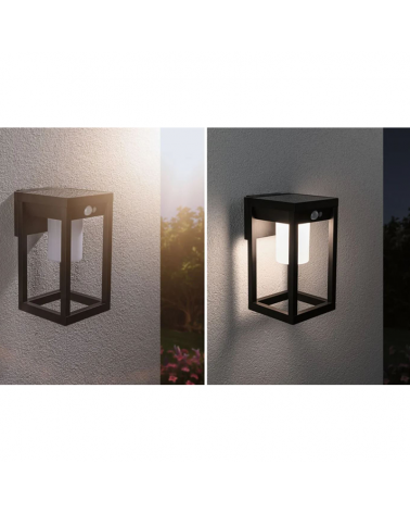 Aplique solar LED 5,5W IP44 3000K con sensor de movimiento