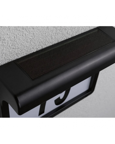 LED 0.05W IP44 3000K solar wall light with nightfall sensor with house number