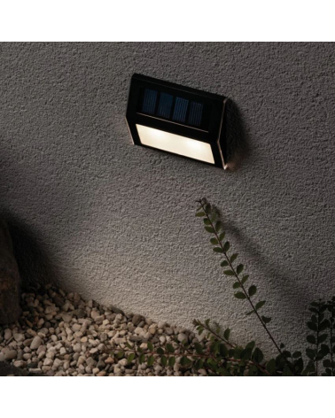 LED solar wall light with dusk sensor 0,05W IP44 3000K