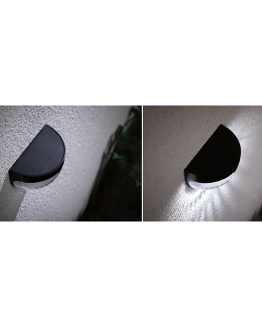 Aplique solar LED 1,2W IP44 6500K Luz blanca día