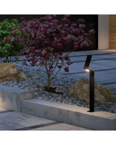 Baliza solar LED de 72cm de altura sensor de movimiento 1,2W 3000K