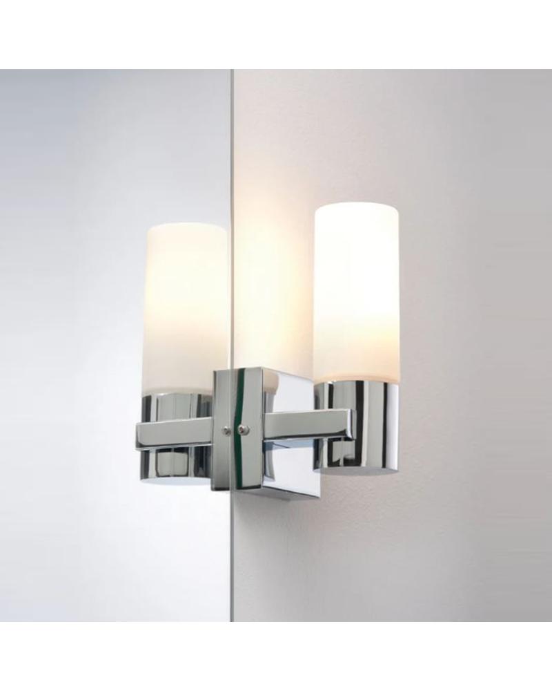 Aplique Baño cromado 78cm 15w Luz Blanca Fría IP44, para espejo ó mueble