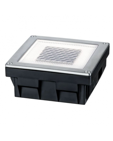 Recessed ground Solar LED 0.24W IP67 stainless steel. 2700K with dusk sensor