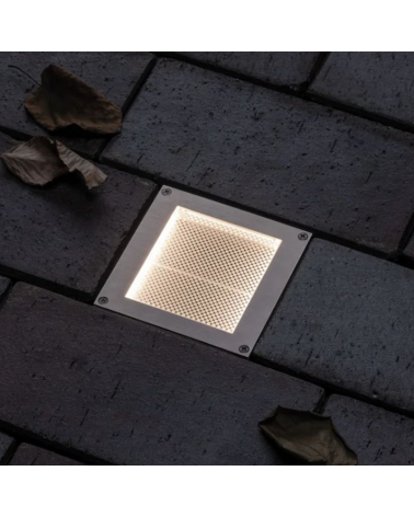 Empotrable de suelo Solar LED 0,7W IP67 acero inox. 3000K sensor movimiento