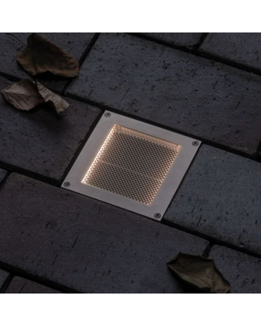 Empotrable de suelo Solar LED 0,7W IP67 acero inox. 3000K sensor movimiento