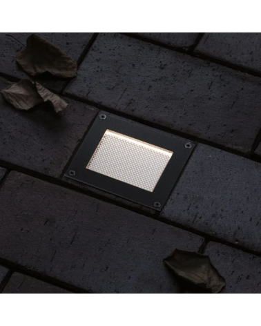 Empotrable de suelo Solar LED 0,1W IP67 3000K con sensor de anochecer