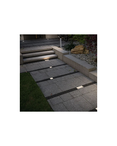 Empotrable de suelo Solar LED 0,1W IP67 3000K con sensor de anochecer