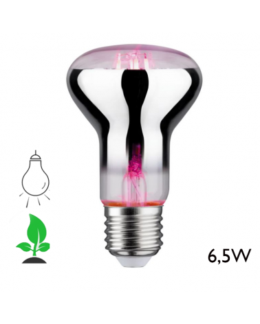 LED Reflector Bulb 63mm special growth plants 6.5W E27 106º