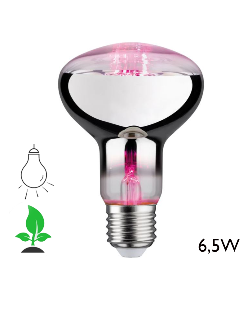 LED Reflector Bulb 80mm special growth plants 6.5W E27 60º