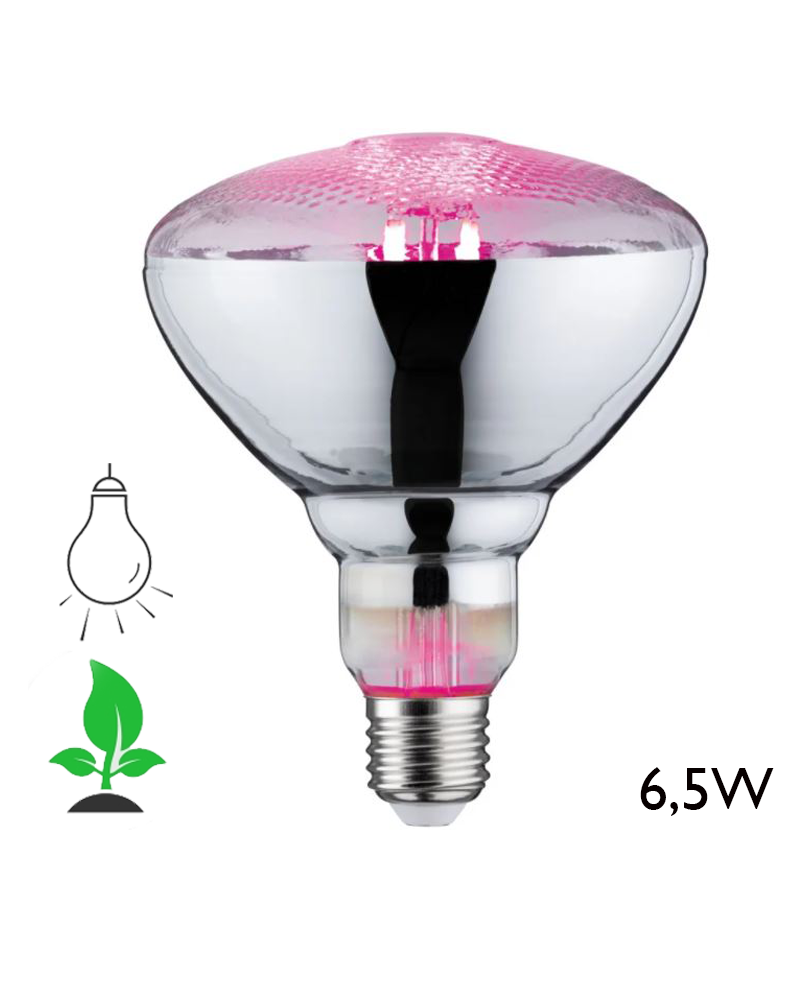 Bombilla Reflectora PAR38 LED especial crecimiento plantas 6,5W E27 115º