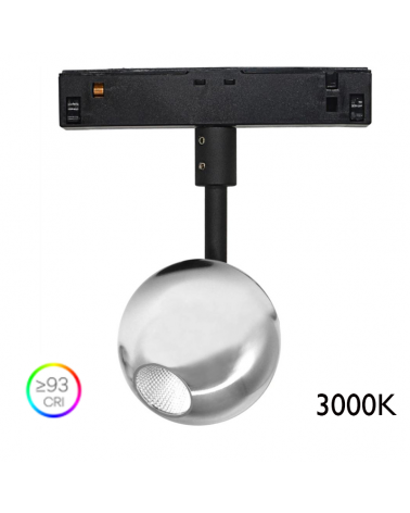 Three-phase LED track light 4.5W 48V 3000K 38º