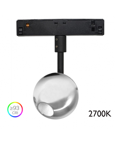 Three-phase LED track light 4.5W 48V 2700K 38º