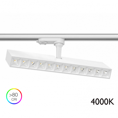 Foco de carril LED 32,1cm 32W 4000K 45º