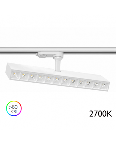 Foco de carril LED 32,1cm 32W 2700K 45º