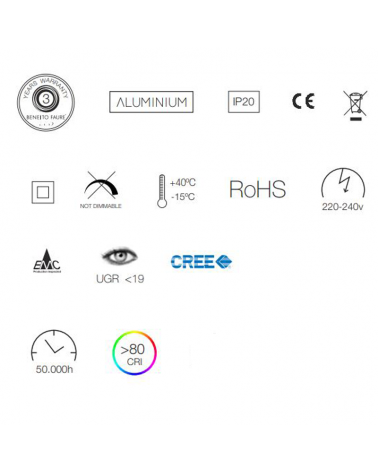LED track light 20W 2700K 45º