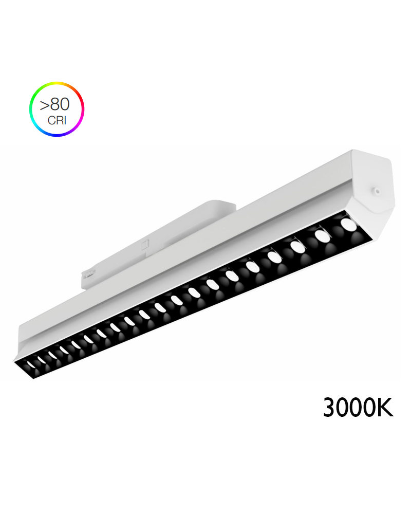 Foco de carril LED 54,5cm 30W 3000K 45º