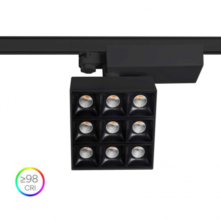 40W aluminum and polycarbonate LED spotlight with dimmer for different light colors