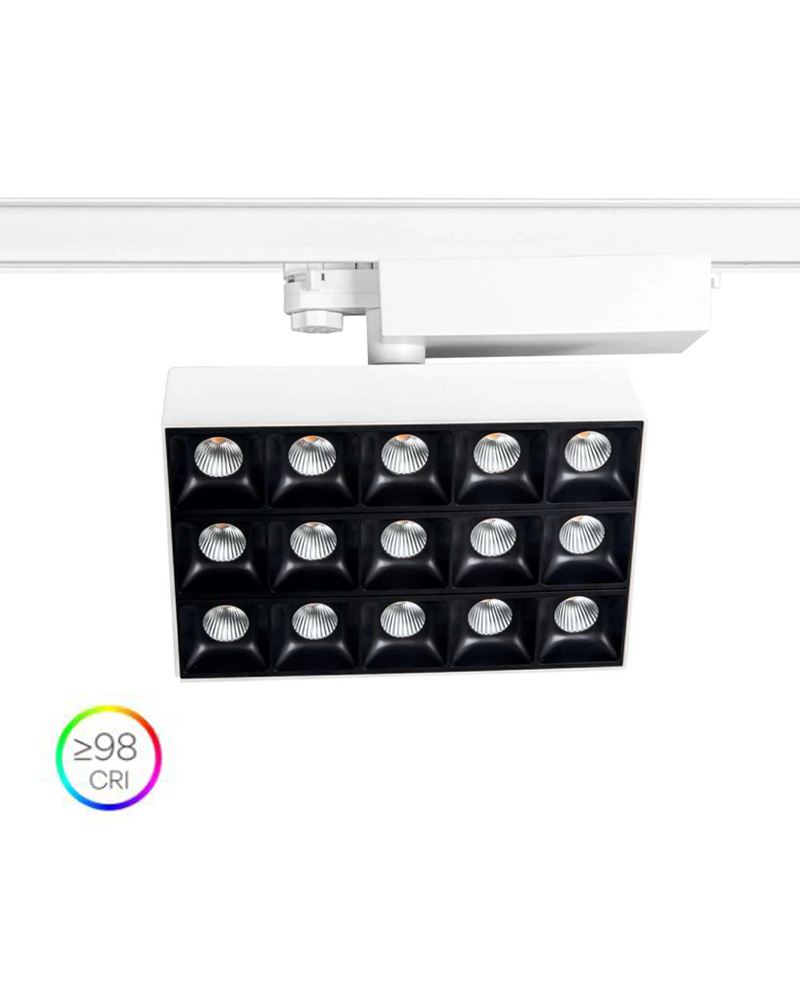 Aluminum and polycarbonate LED spotlight 60W dimmable 2600K-4000K Tuya App
