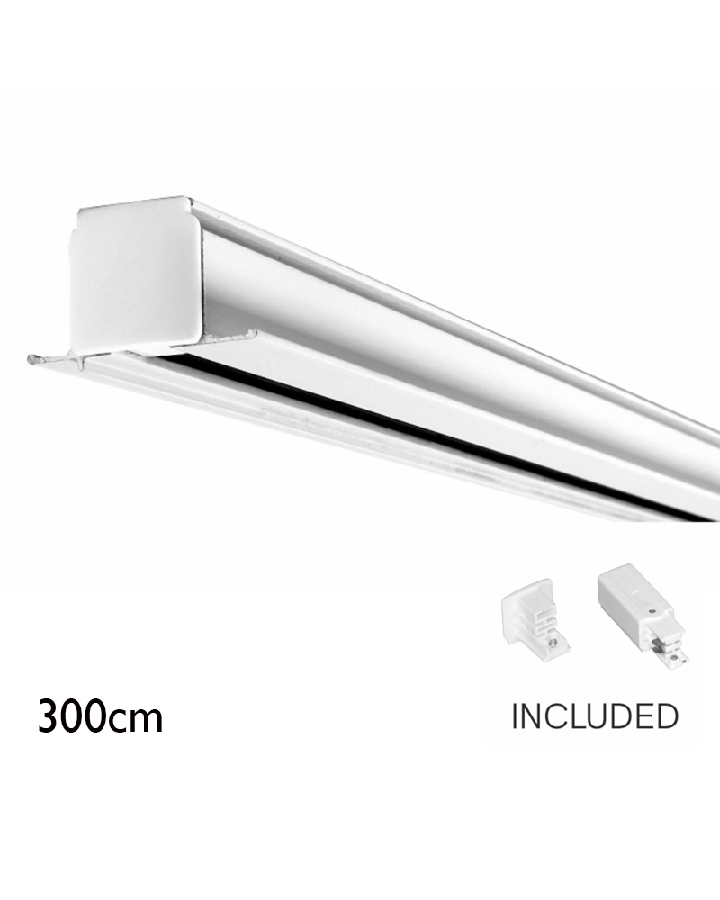Carril universal empotrable 300cm trifásico