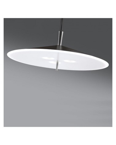 Design ceiling lamp flat aluminum shade 20cm dimmable 3xLED 5W 2700K 1500Lm