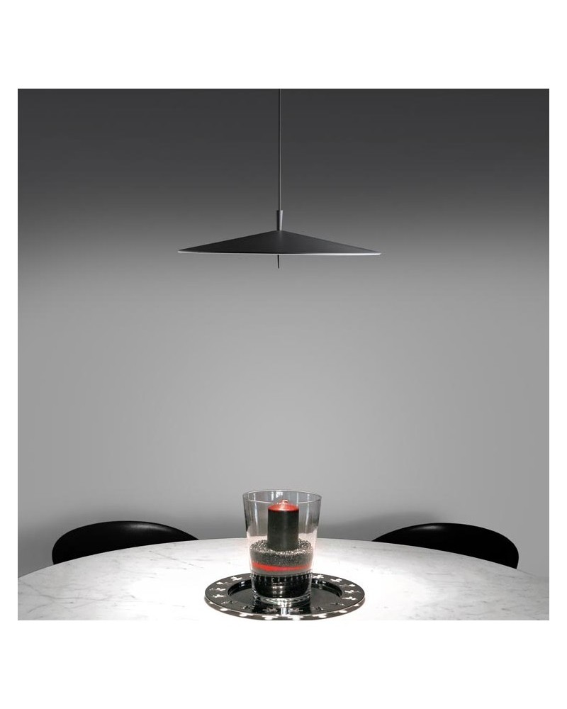 Lámpara de techo de diseño pantalla aluminio plana 60cm regulable 3xLED 12W 2700K 3195Lm