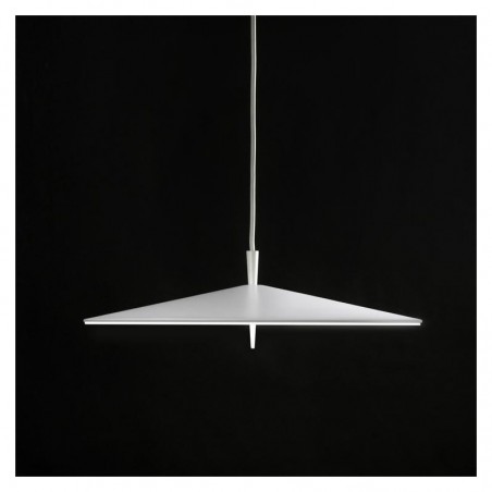Design ceiling lamp flat aluminum shade 60cm dimmable 3xLED 12W 2700K 3195Lm