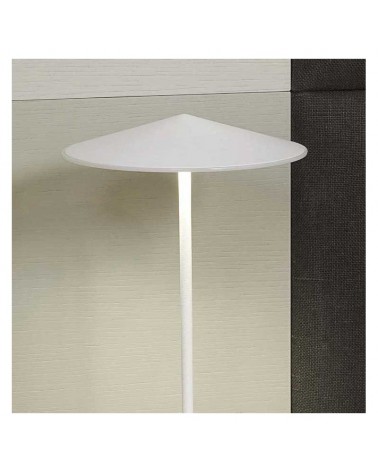 Design table lamp flat aluminum shade 35.3cm dimmable 3xLED 5W 2700K 1500Lm