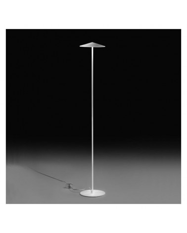 Lámpara de pie 120cm de diseño pantalla aluminio plana regulable 3xLED 5W 2700K 1500Lm