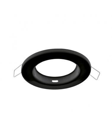 Aro redondo aluminio empotrable 9,2 cm fijo GU10 blanco mate, negro y nickel