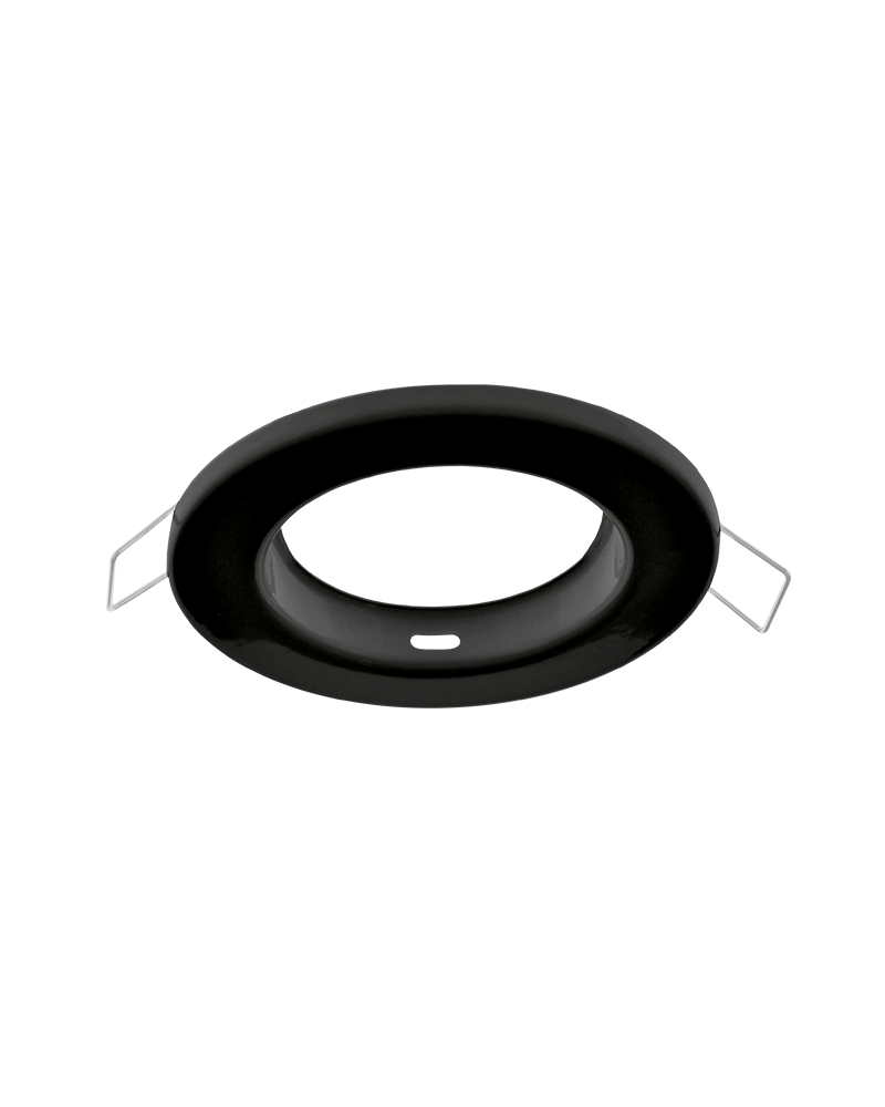 Aro redondo aluminio empotrable 9,2 cm fijo GU10 blanco mate, negro y nickel