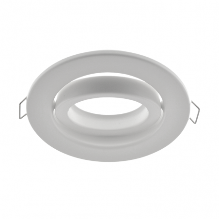 10.3 cm XXL round recessed steel downlight spot ring fixed GU10 matt white, black and nickel