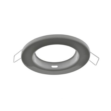 Round aluminum recessed ring 9.2 cm fixed GU10 matt white, black and nickel