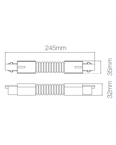 Flexible connection track accessory