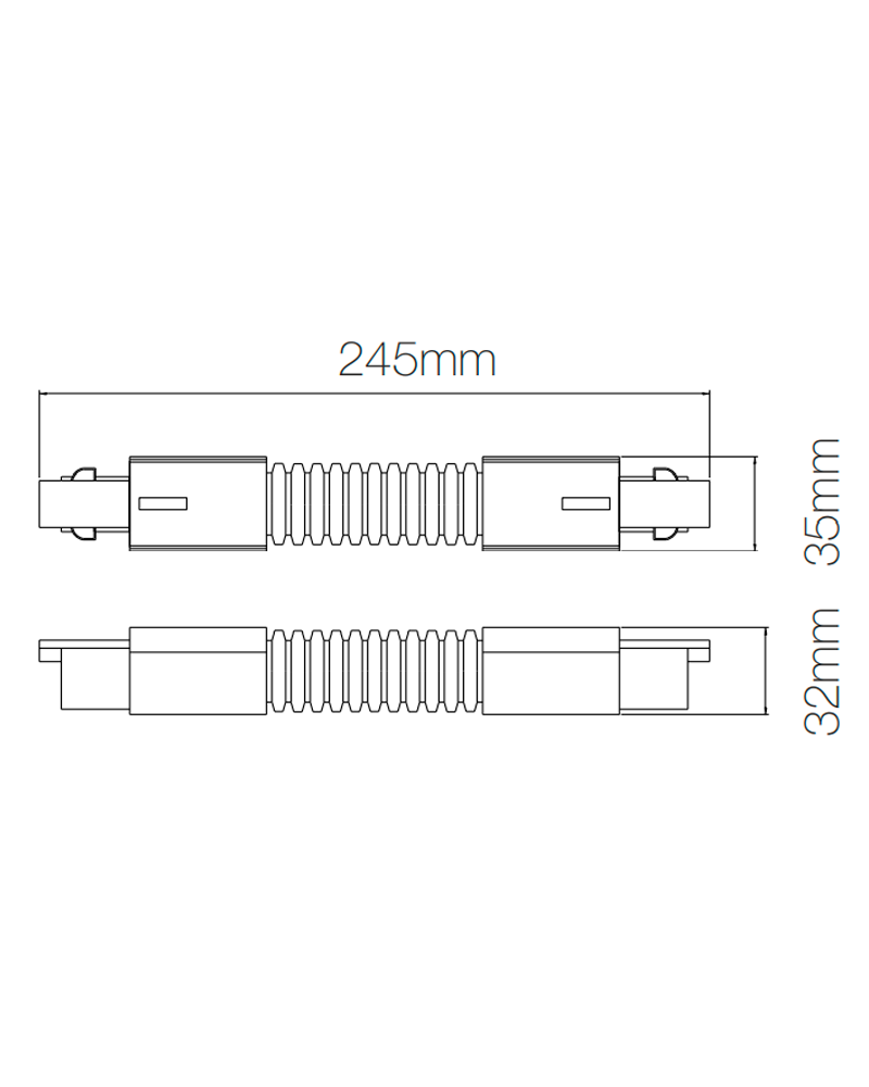String Line Flexible Track Flexible connection track accessory