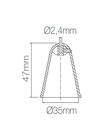 Suspensión para techo de 3 metros