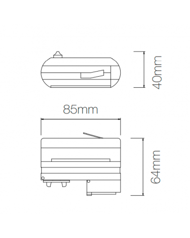 Accesorio carril adaptador trifásico
