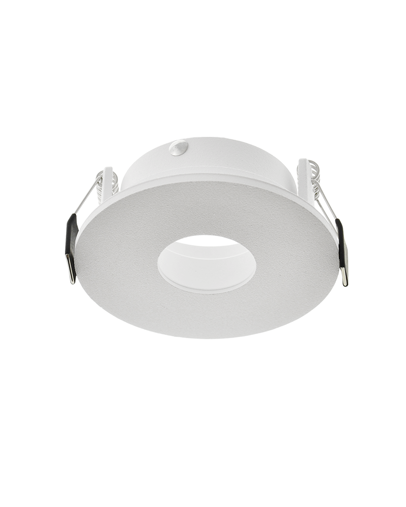 Aro downlight redondo alumino fijo empotrable 8,1cm fijo GU10 blanco mate y negro