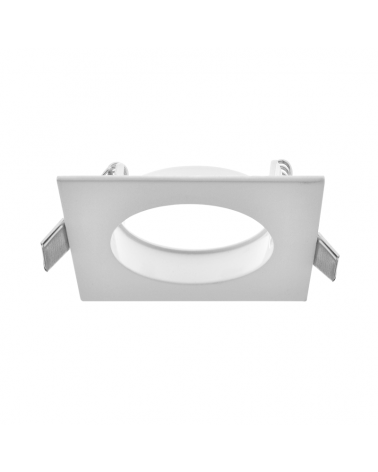 Aro cuadrado aluminio empotrable 8,2 GU10 fijo
