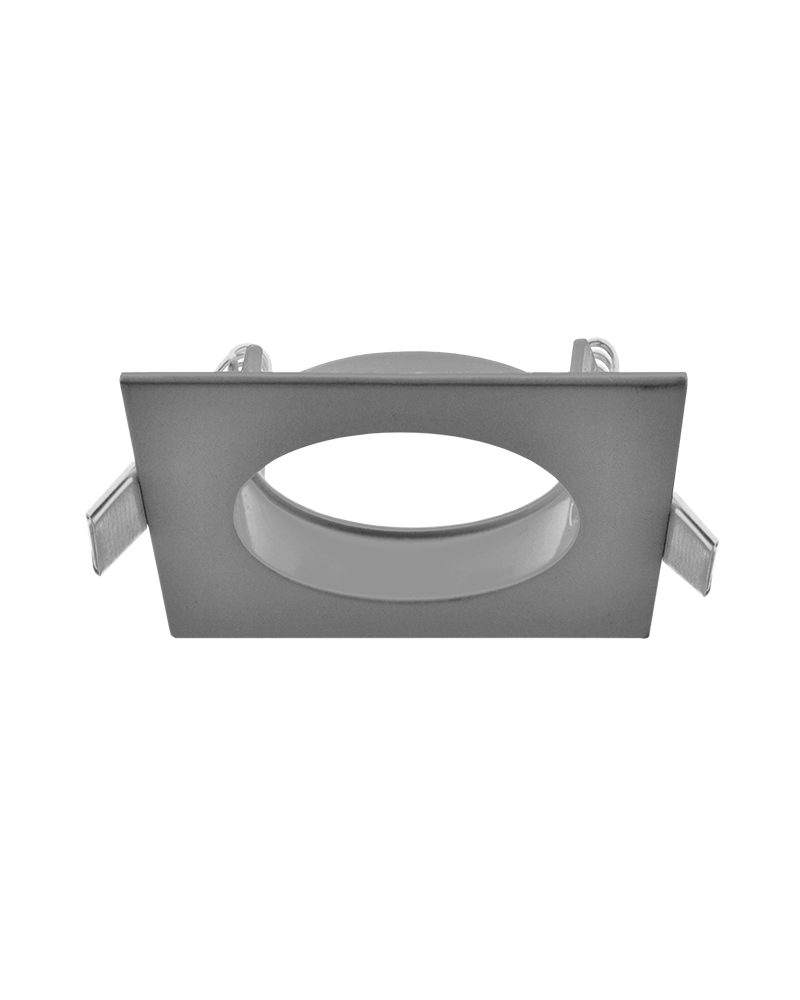 Aro cuadrado aluminio empotrable 8,2 GU10 fijo
