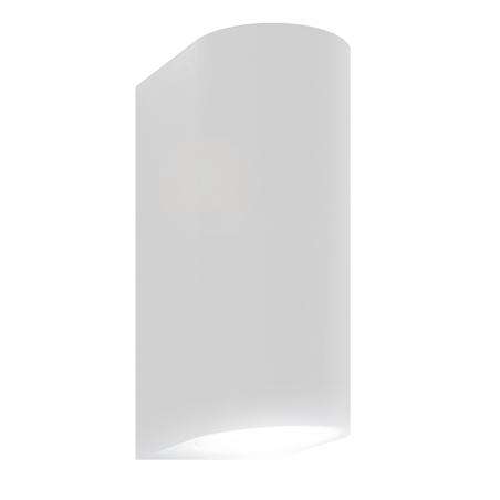 Outdoor wall light in white aluminum and glass 2xGU10 IP54